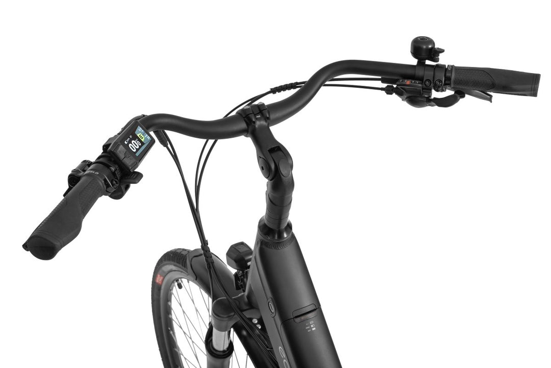 Ecobike X-City Schwarz – hydraulische Scheibenbremsen
