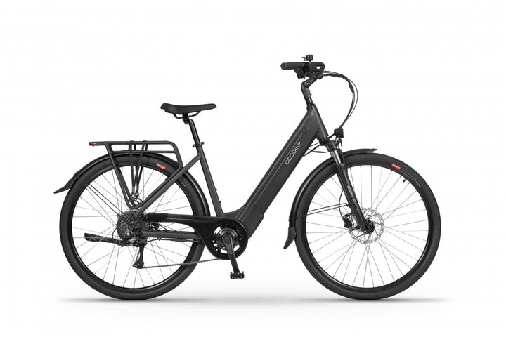 Ecobike X-City Schwarz 2026 – City E-Bike Tiefeinsteiger, Seitenansicht