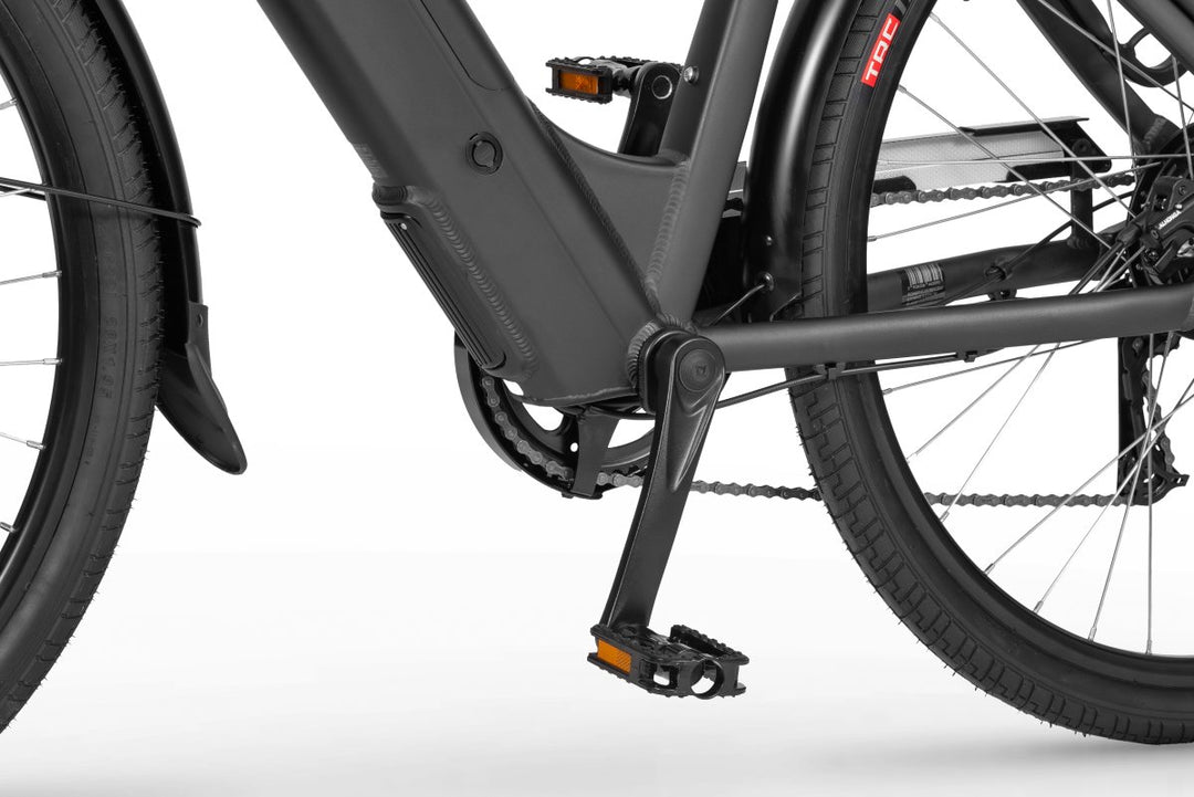 Ecobike X-City Schwarz – Gepäckträger mit MIK System