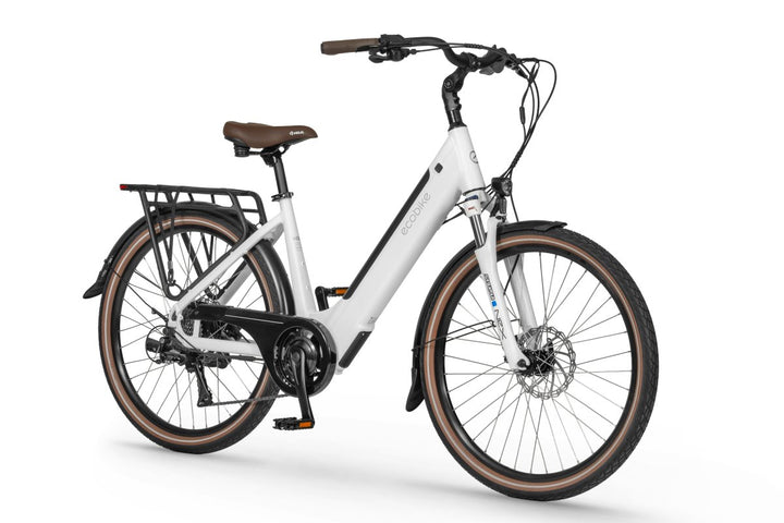 Ecobike X-City Flat White 2026 – City E-Bike, Perspektive