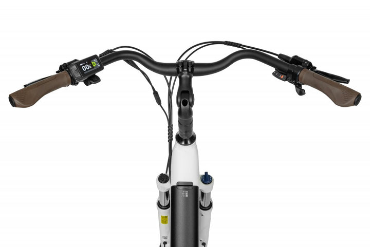Ecobike X-City Flat White – Bafang DP C080 Farbdisplay mit App-Anbindung