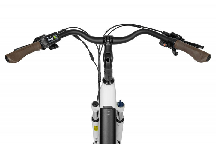 Ecobike X-City Flat White – Bafang DP C080 Farbdisplay mit App-Anbindung