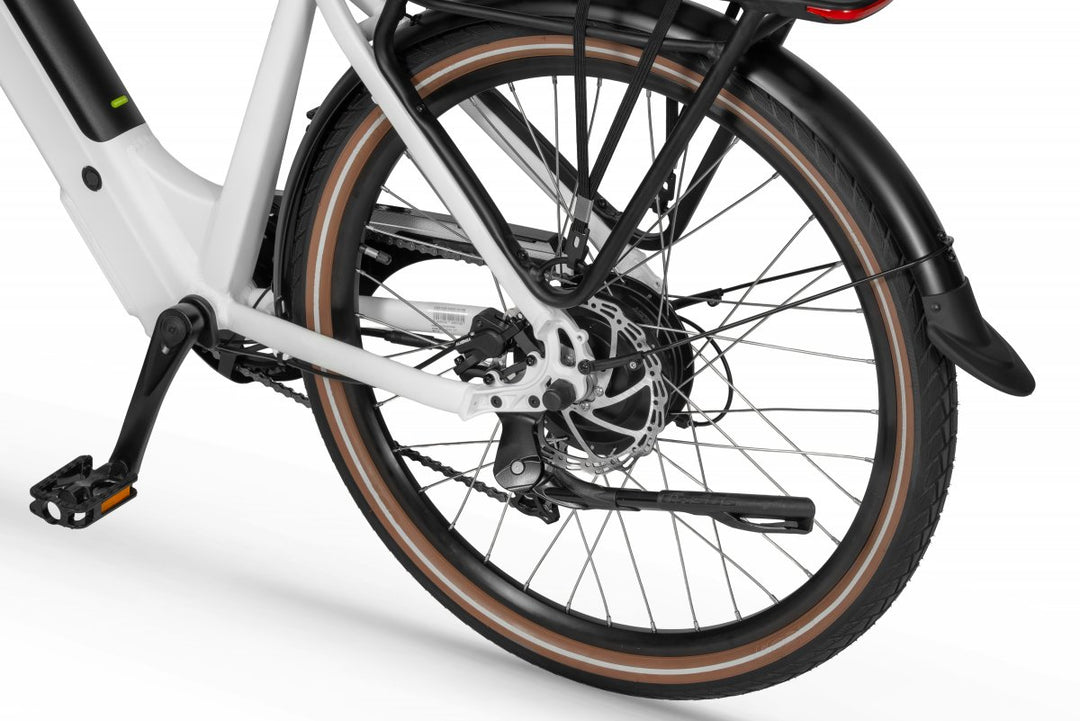 Ecobike X-City Flat White – Detailansicht Cockpit