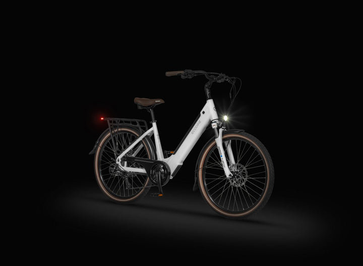 Ecobike X-City Flat White – Rahmengeometrie