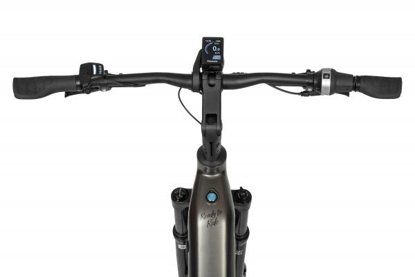 Ecobike DARE Low Step 2026 — Step-Through Rahmen Detail mit integriertem LG Akku 1008 Wh