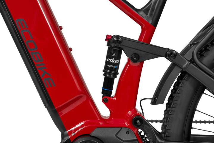 Ecobike RX 500 MAX SUV 2026 Rot-Schwarz - Detail Gepäckträger und Schutzbleche