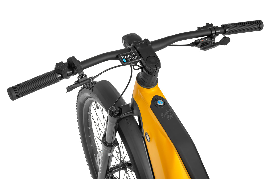 Ecobike RX 500 MAX SUV 2026 Gelb-Schwarz - Schwalbe Hobby Nic Reifen und SunTour XCR34 Federgabel