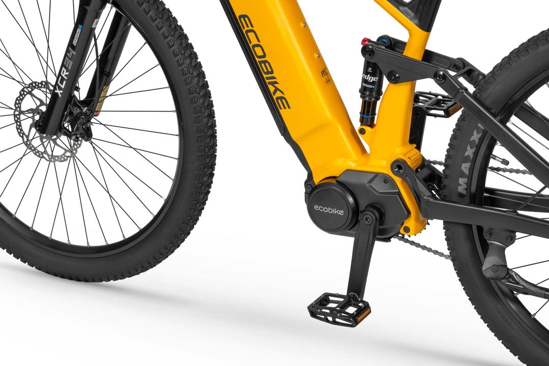 Ecobike RX 500 MAX 2026 Gelb-Schwarz - 3/4 Ansicht
