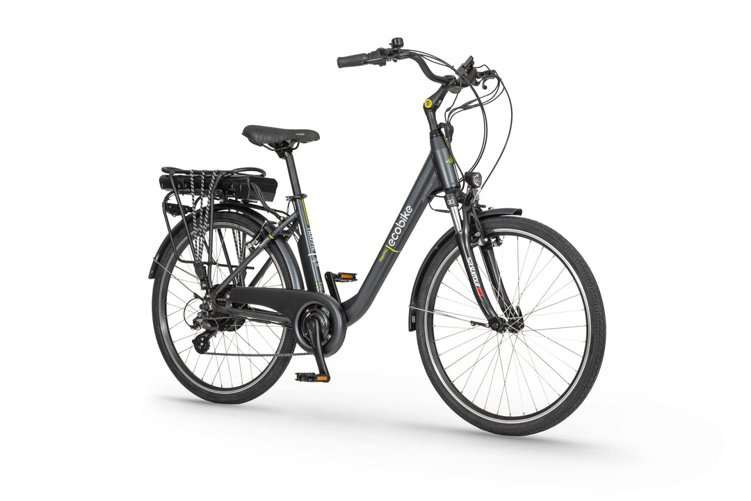 Ecobike TRAFFIC 17" - Pedelec Plus* 25km/h, City E-Bike Damen, Tiefeinsteiger, Bafang Heckmotor, 26 Zoll