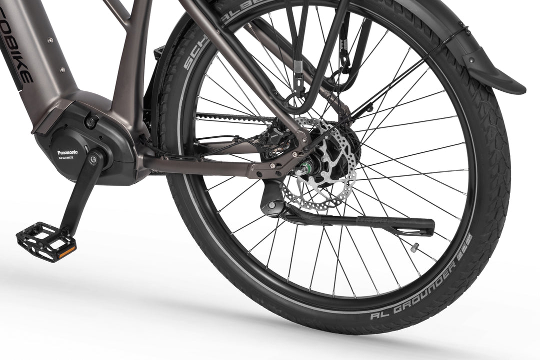Ecobike Dare Grey - SUV E-Bike Pedelec, Panasonic GX hub gear belt drive GPS navigation