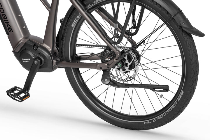 Ecobike Dare Grey - SUV E-Bike Pedelec, Panasonic GX hub gear belt drive GPS navigation