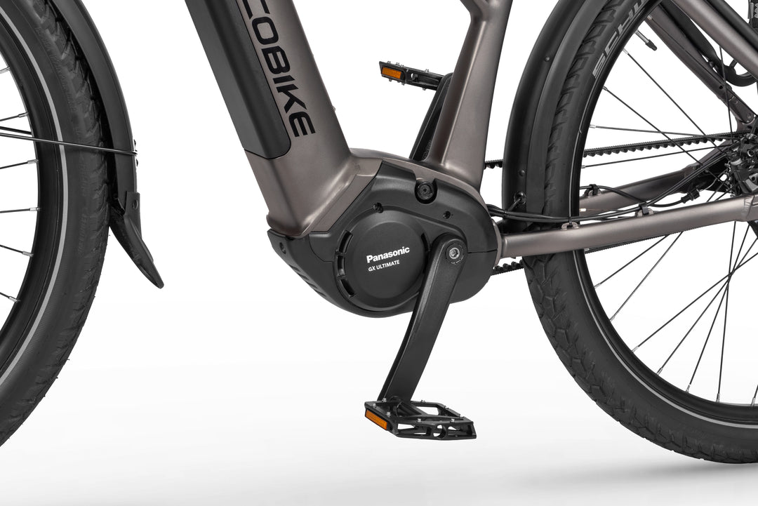 Ecobike Dare Grey - SUV E-Bike Pedelec, Panasonic GX hub gear belt drive GPS navigation