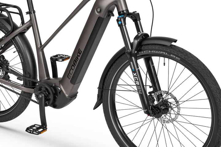 Ecobike Dare Grey - SUV E-Bike Pedelec, Panasonic GX hub gear belt drive GPS navigation