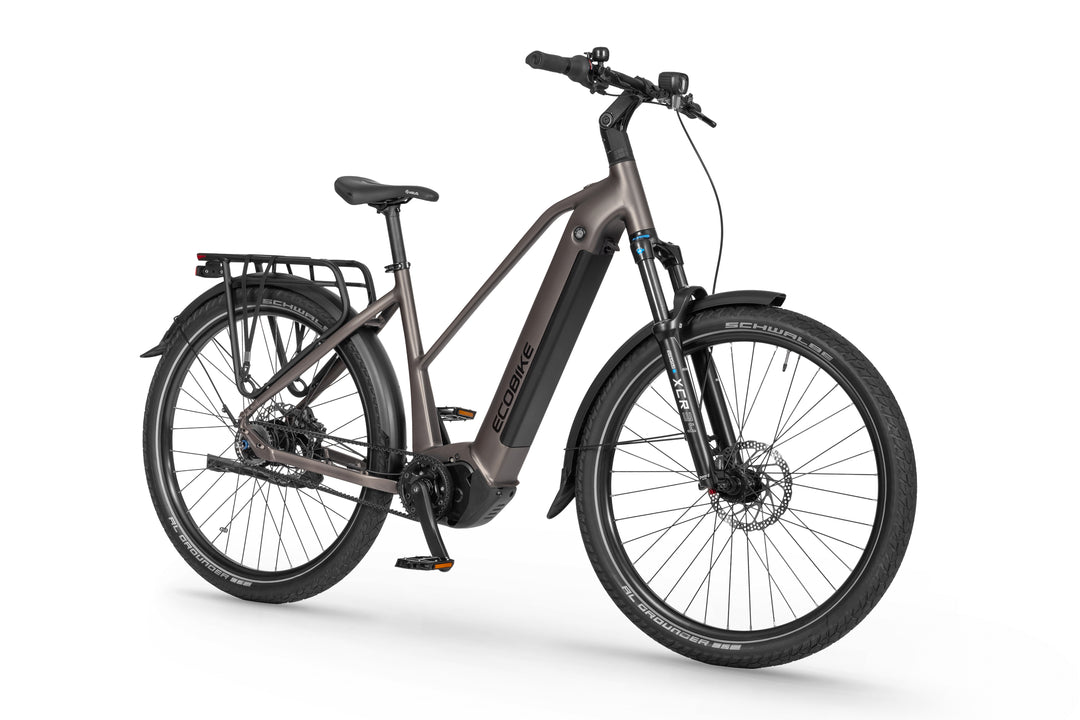 Ecobike Dare Grey - SUV E-Bike Pedelec, Panasonic GX hub gear belt drive GPS navigation