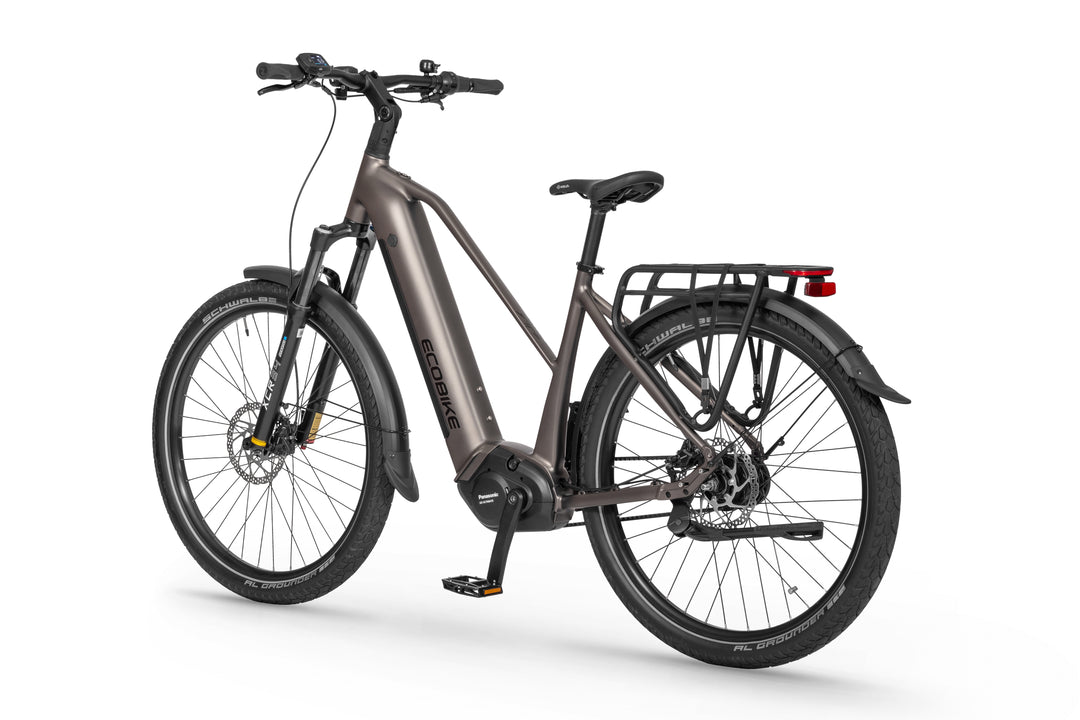 Ecobike Dare Grey - SUV E-Bike Pedelec, Panasonic GX hub gear belt drive GPS navigation