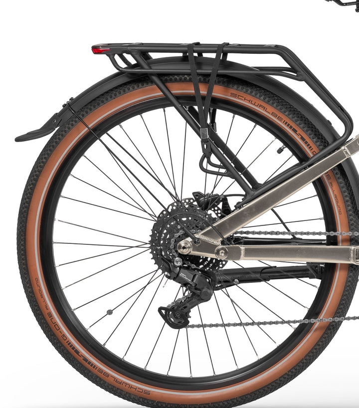Ecobike FLEX SCHWARZ/TITAN- 2026 Trekking FULLY Power-Bike mit Bafang 100Nm Drehmoment und 900 Wh Akku