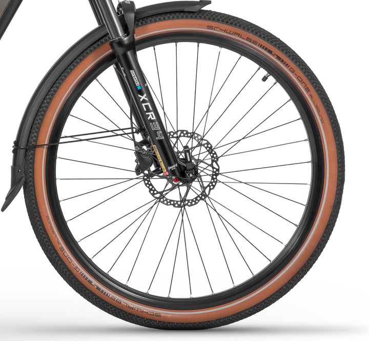 Ecobike FLEX SCHWARZ/TITAN- 2026 Trekking FULLY Power-Bike mit Bafang 100Nm Drehmoment und 900 Wh Akku