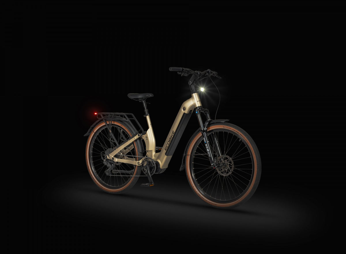 e bike mountainbike mit licht FLEX Trekking Fully E-Bike 2026 | Bafang 100Nm