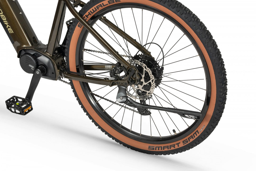 Ecobike SX 300 Green Metallic 2026 – Cockpit mit Rahmendisplay