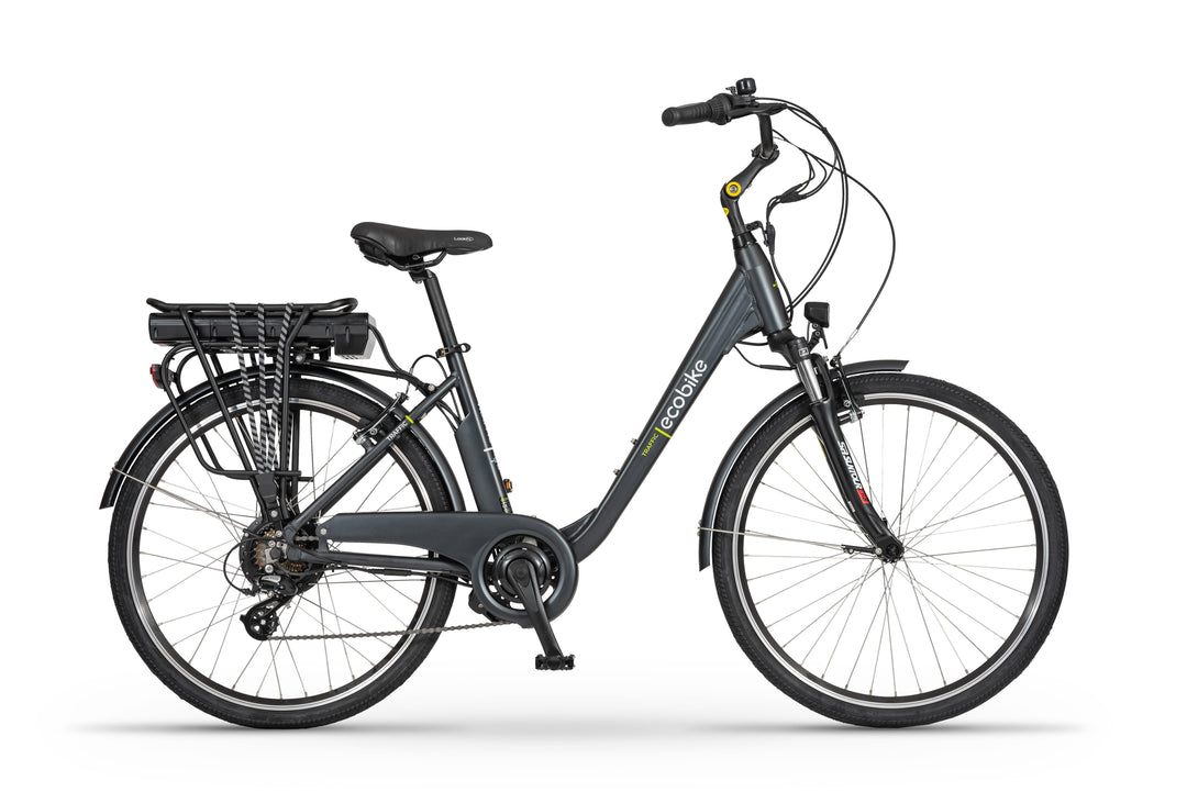 Ecobike TRAFFIC 17" - Pedelec Plus* 25km/h, City E-Bike Damen, Tiefeinsteiger, Bafang Heckmotor, 26 Zoll
