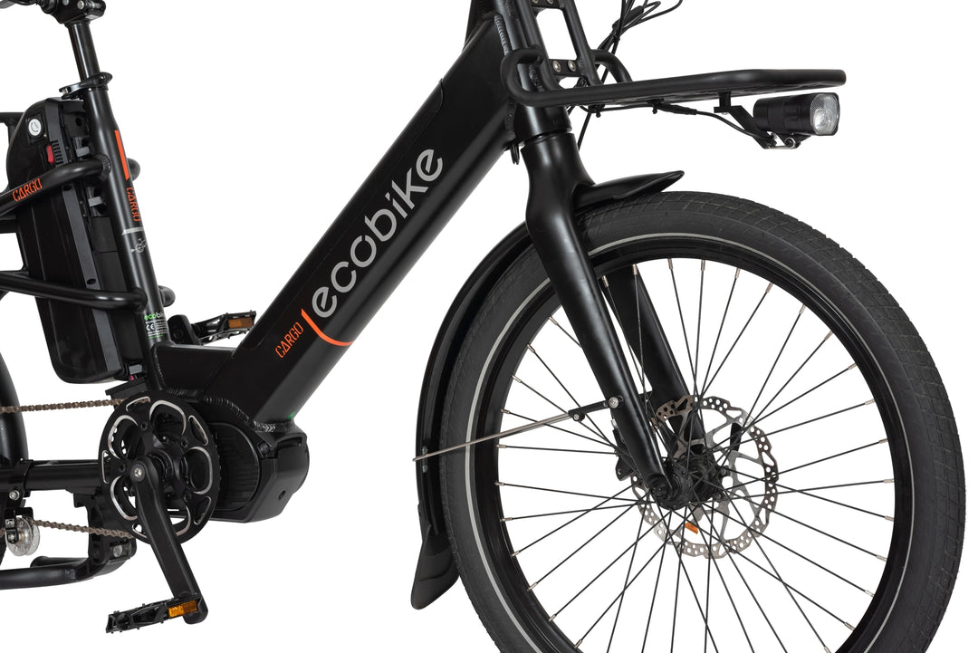 Ecobike CARGO Schwarz 19" E-Bike Pedelec, Lasten-E-Bike-Cargo, Ananda Motor