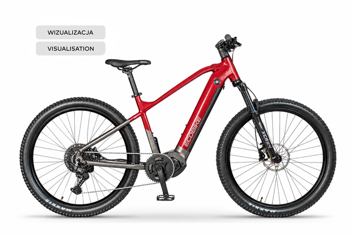 Ecobike RX 600 Rot 2027, Seitenansicht