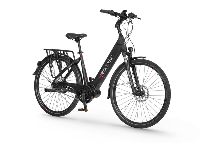 Ecobike LX Schwarz mod. 2023 21" - City E-Bike Unisex Pedelec, Tiefeinsteiger, Ananda Motor