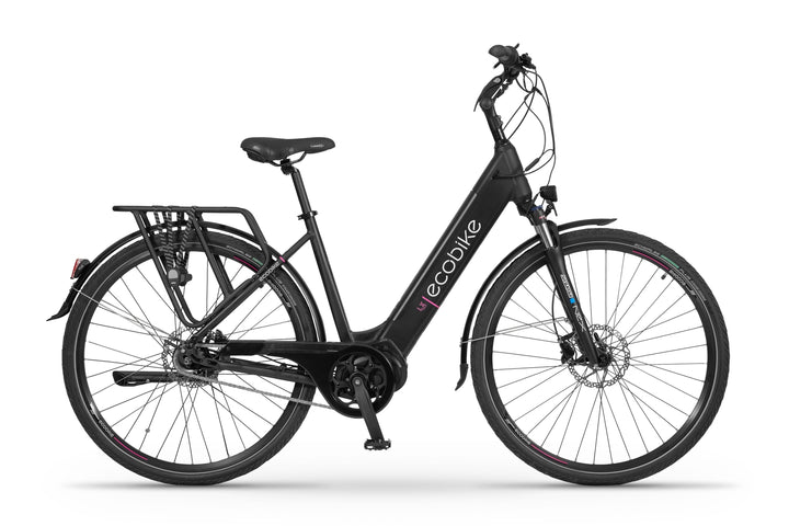 Ecobike LX Schwarz mod. 2023 21" - City E-Bike Unisex Pedelec, Tiefeinsteiger, Ananda Motor