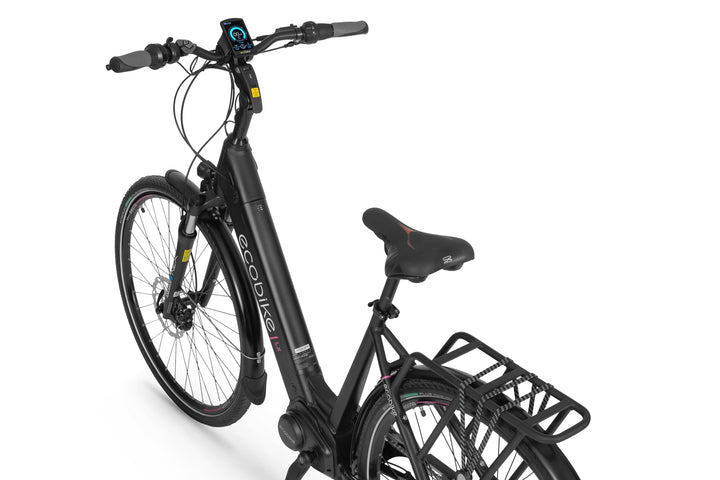 Ecobike LX Schwarz mod. 2023 21" - City E-Bike Unisex Pedelec, Tiefeinsteiger, Ananda Motor