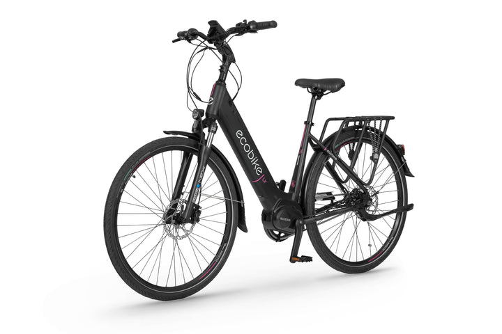 Ecobike LX Schwarz mod. 2023 21" - City E-Bike Unisex Pedelec, Tiefeinsteiger, Ananda Motor