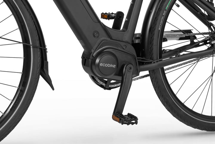 Ecobike LX Schwarz mod. 2024 - City E-Bike Unisex Pedelec, Tiefeinsteiger, Ananda Motor