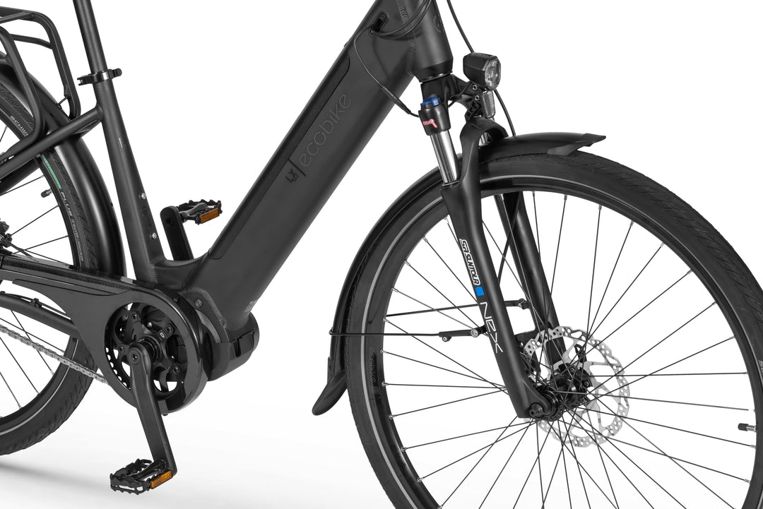 Ecobike LX Schwarz mod. 2024 - City E-Bike Unisex Pedelec, Tiefeinsteiger, Ananda Motor