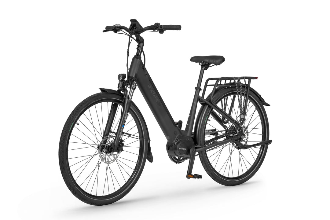 Ecobike LX Schwarz mod. 2024 - City E-Bike Unisex Pedelec, Tiefeinsteiger, Ananda Motor