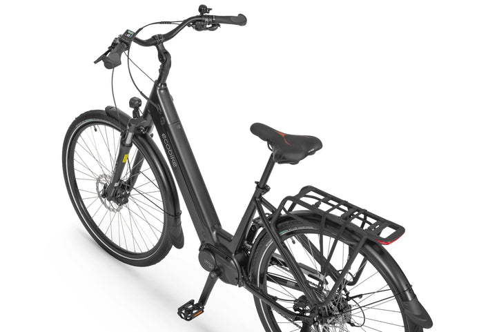 Ecobike LX100 Schwarz/Weiss 17"/19" -City E-Bike Unisex Pedelec, Tiefeinsteiger, Bafang 70Nm, Akku 504/630Wh, Herbst 2024