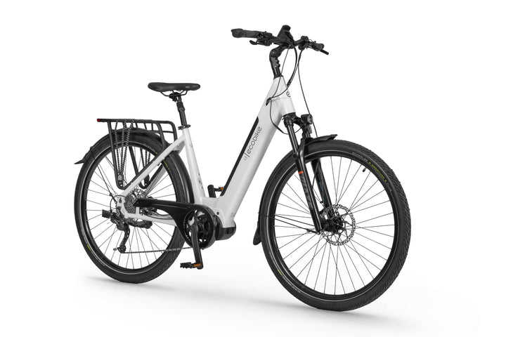 Ecobike LX 300 Weiss - Trekking E-Bike Damen Pedelec, Tiefeinsteiger, Ananda Motor