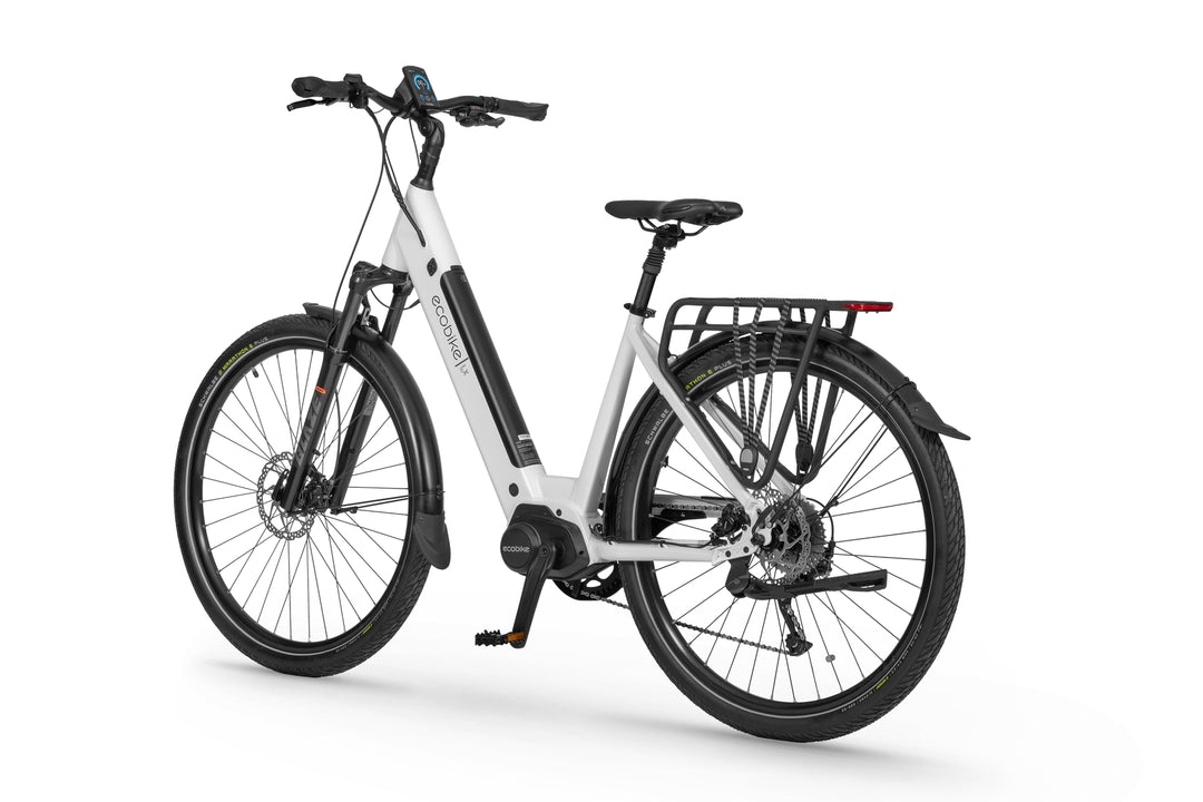 Ecobike LX 300 Weiss - Trekking E-Bike Damen Pedelec, Tiefeinsteiger, Ananda Motor