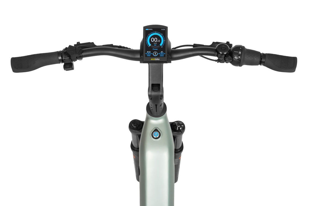 Ecobike LX 400 Silber City E-Bike PedelecL, Nabenschaltung, Mittelmotor, Riemenantrieb Gates, Ananda 80Nm