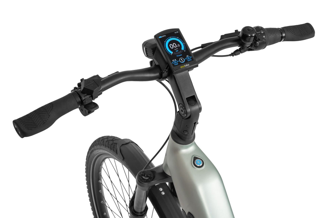Ecobike LX 400 Silber City E-Bike PedelecL, Nabenschaltung, Mittelmotor, Riemenantrieb Gates, Ananda 80Nm