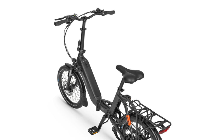 Ecobike RHINO Schwarz, Weiss 15,5"- City E-Bike Klapprad Pedelec, Tiefeinsteiger, Bafang 32Nm, Akku bis 630Wh