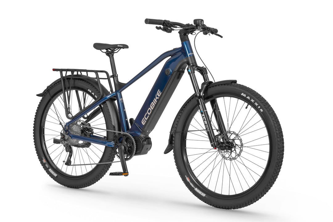 Ecobike RX 500 SUV V3 Rot/Blau 17" 19" 21" Herren-Damen SUV E-Bike Pedelec, Ananda 130NM, Akku 720-960WH, Mod.2025