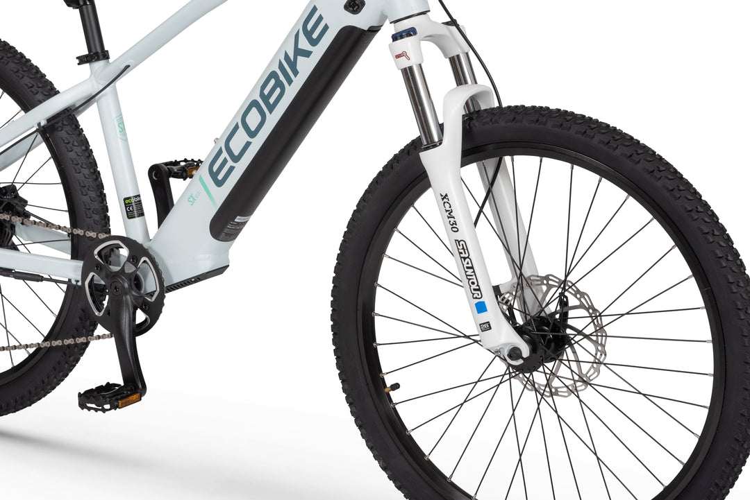 Ecobike SX YOUTH 14" Weiß- Jugend E-Bike MTB Pedelec, Bafang Motor