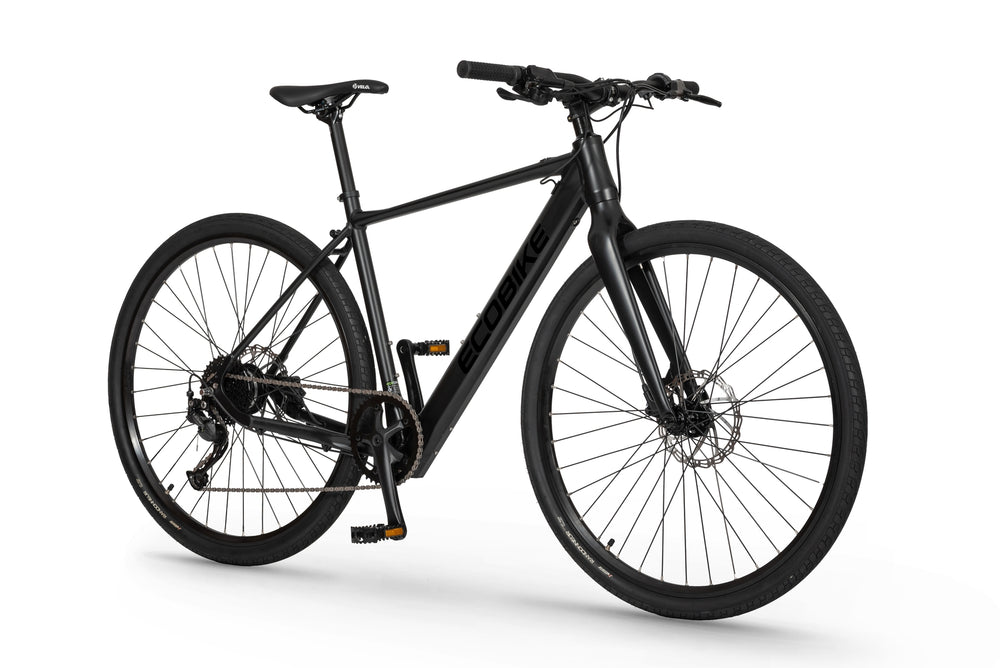 Ecobike URBAN Schwarz 19" - Fitness E-bike Herren Pedelec, Bafang Motor