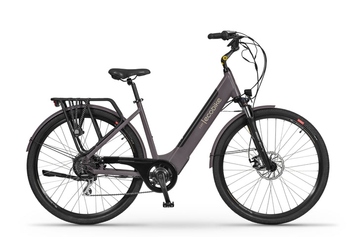 Ecobike X-CITY Coffee 19"- City E-Bike Damen Pedelec, Tiefeinsteiger, Bafang Motor