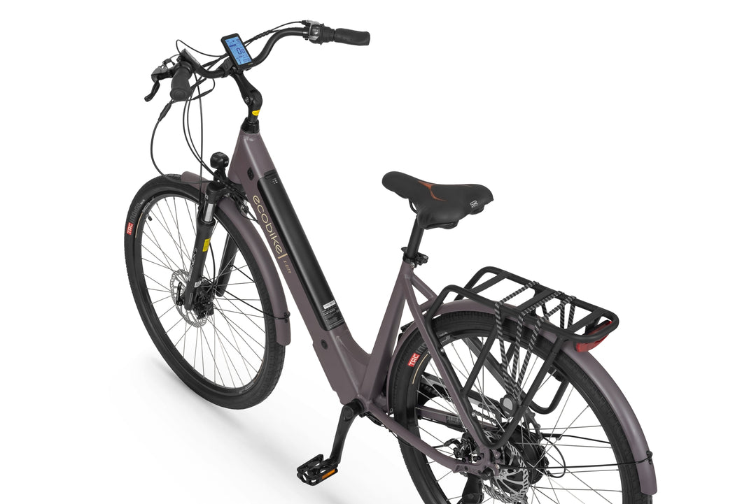 Ecobike X-CITY Coffee 19"- City E-Bike Damen Pedelec, Tiefeinsteiger, Bafang Motor