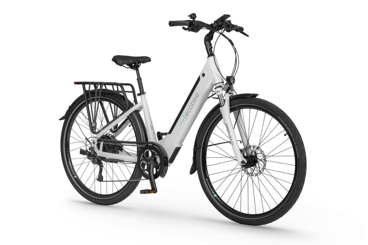 Ecobike X-CROSS Weiss - Trekking E-Bike Damen Pedelec, Tiefeinsteiger, Bafang Motor