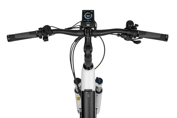 Ecobike X-CROSS Weiss - Trekking E-Bike Damen Pedelec, Tiefeinsteiger, Bafang Motor