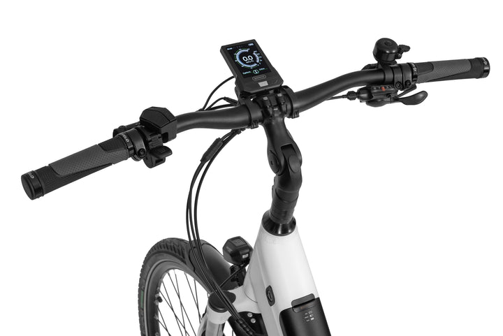 Ecobike X-CROSS Weiss - Trekking E-Bike Damen Pedelec, Tiefeinsteiger, Bafang Motor