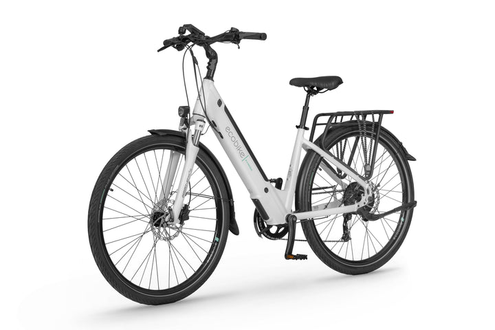 Ecobike X-CROSS Weiss - Trekking E-Bike Damen Pedelec, Tiefeinsteiger, Bafang Motor