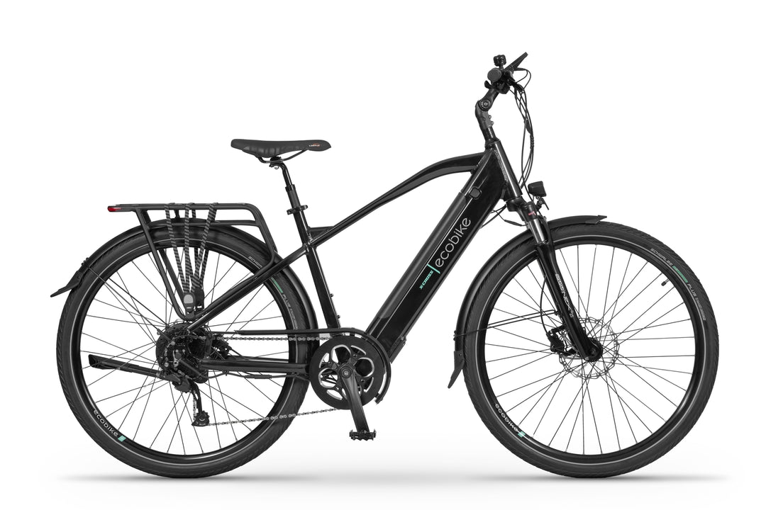 Ecobike X-CROSS M Schwarz Trekking E-Bike Herren Pedelec, Bafang Motor