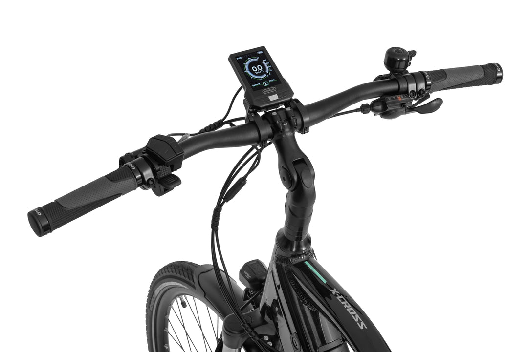 Ecobike X-CROSS M Schwarz Trekking E-Bike Herren Pedelec, Bafang Motor